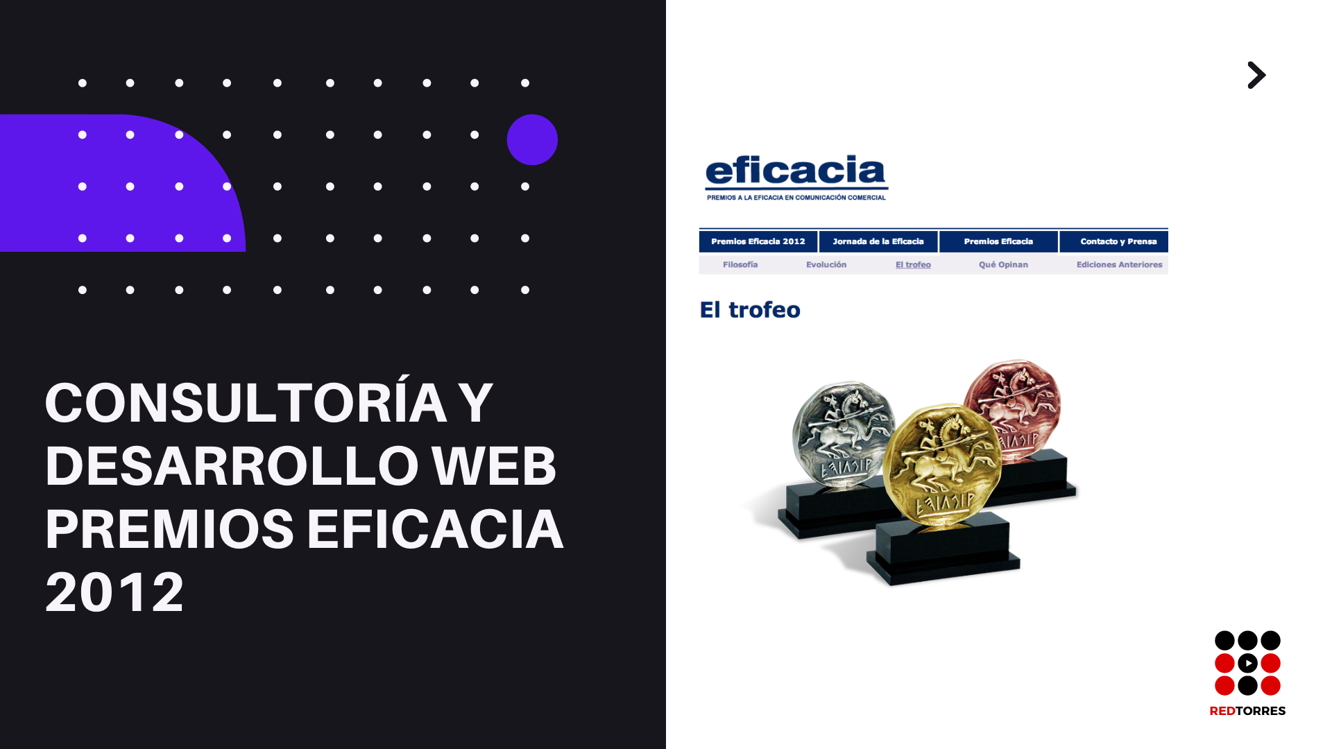 desarrollo web para Premios Eficacia 2012 | REDTORRES