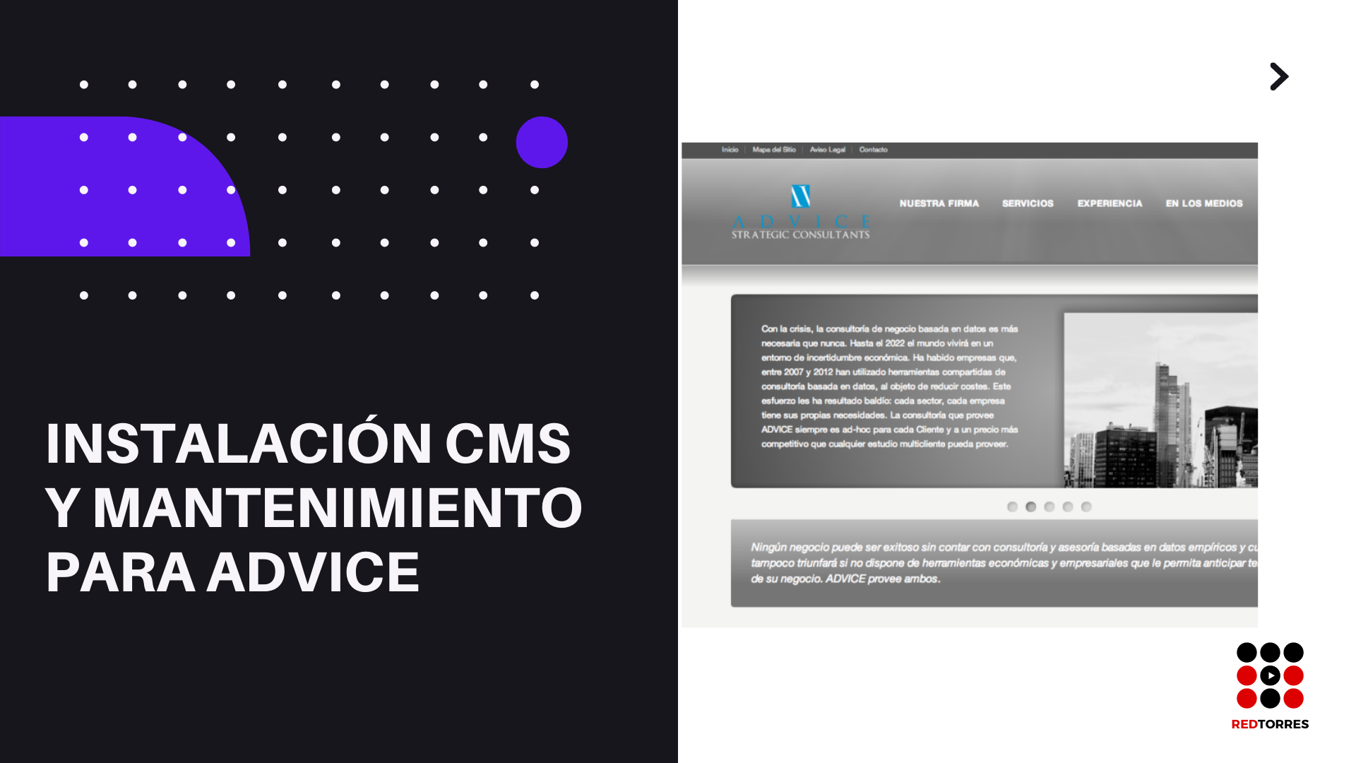 Consultoria desarrollo web para ADVICE STRATEGIC CONSULTANTS | REDTORRES