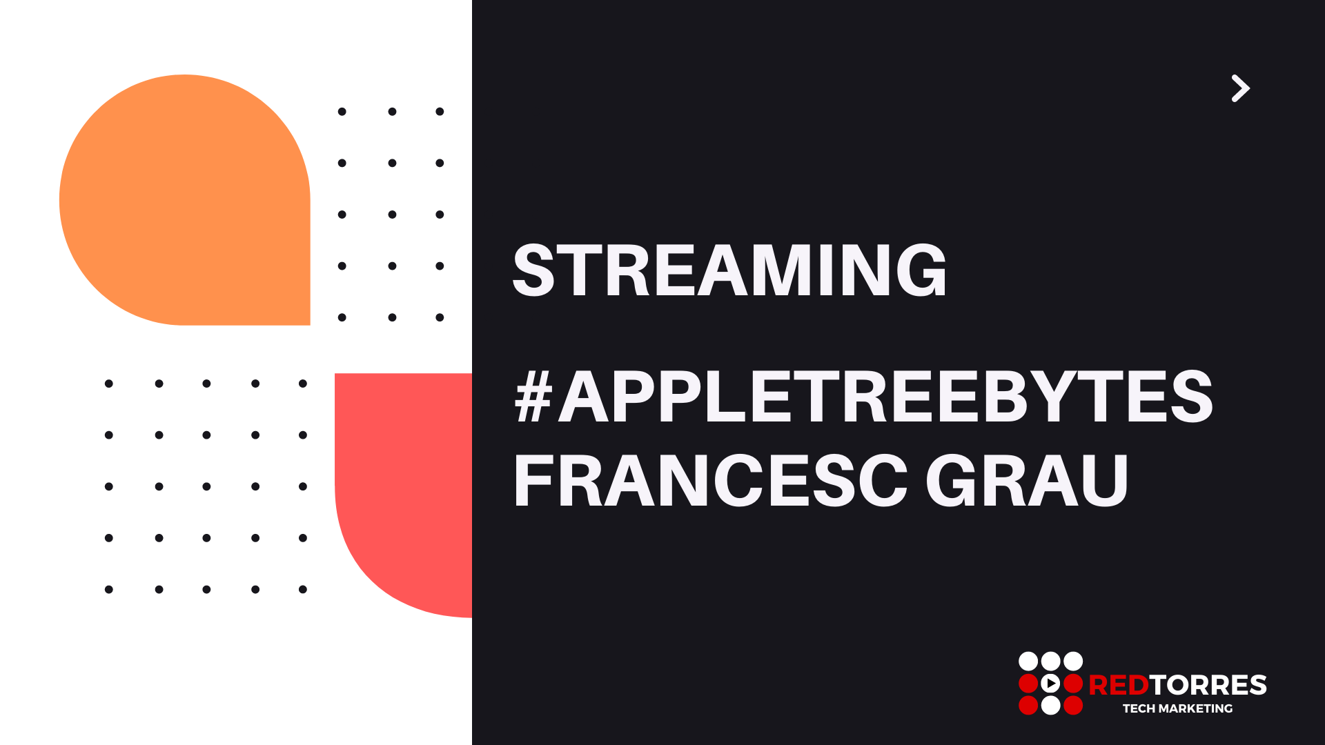 Streaming Barcelona con Francesc Grau para Apple Tree | REDTORRES