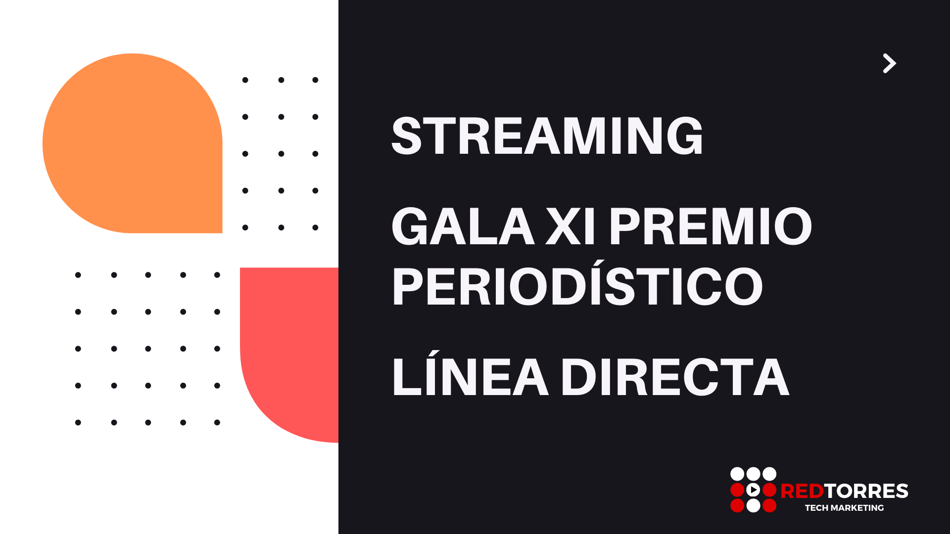 Streaming Gala XI Premio Periodístico Fundación Línea Directa | REDTORRES