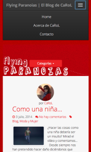 Blog Wordpress Responsive vista smartphone | Red Torres